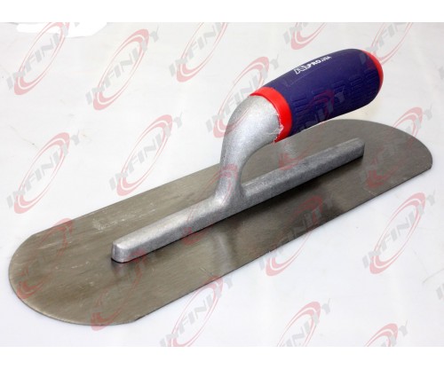 14" x 4" Galvanized Steel Swimming Pool Concrete Cement Trowel w/ Soft Handle 